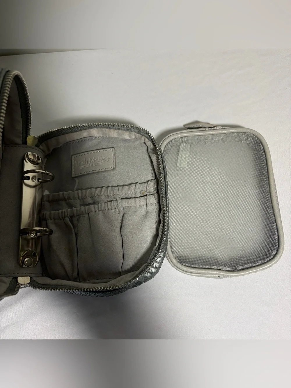 Trish McEvoy Gunmetal Reptile Cosmetic Planner